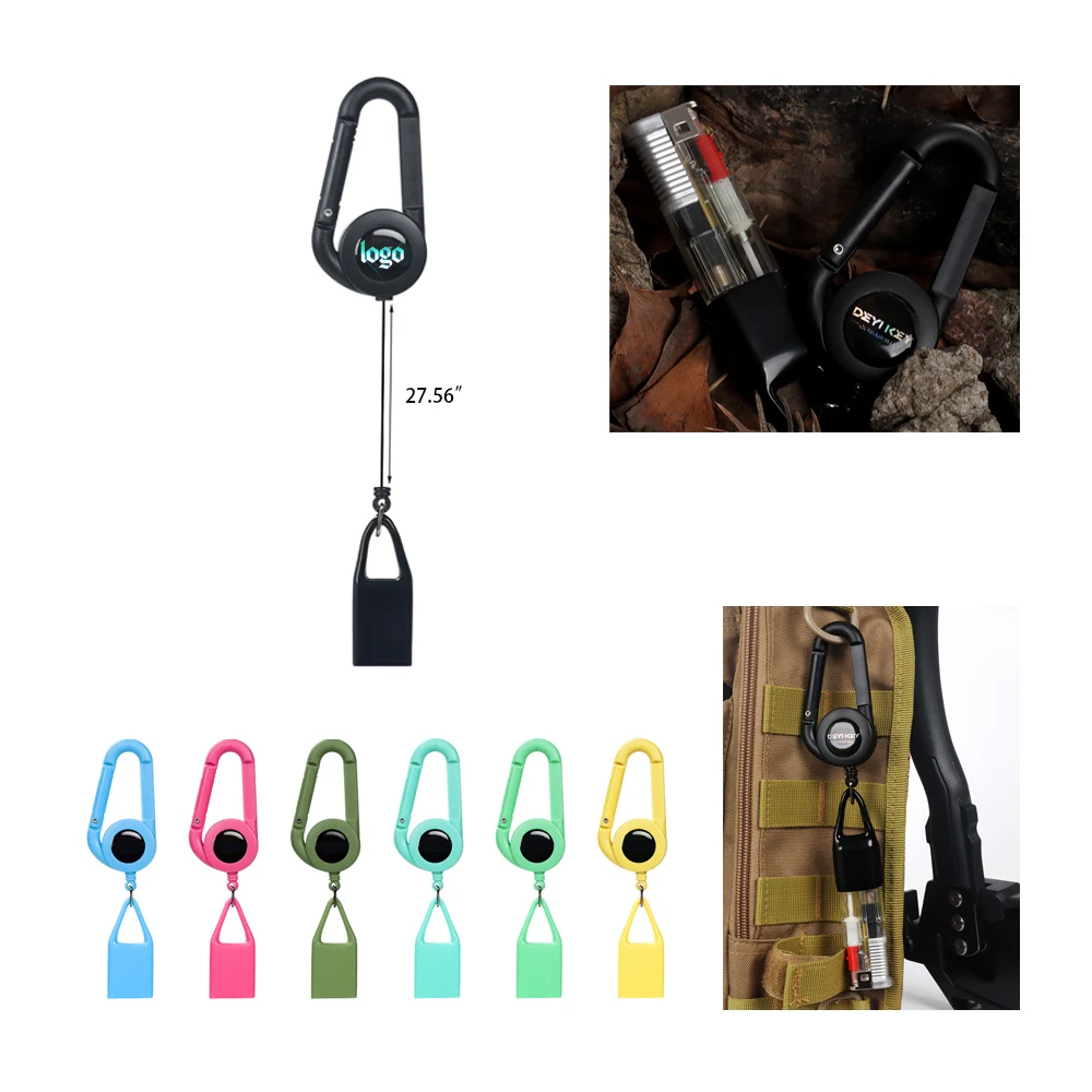 High-Resilience Lighter Case with Telescopic Keyring 1