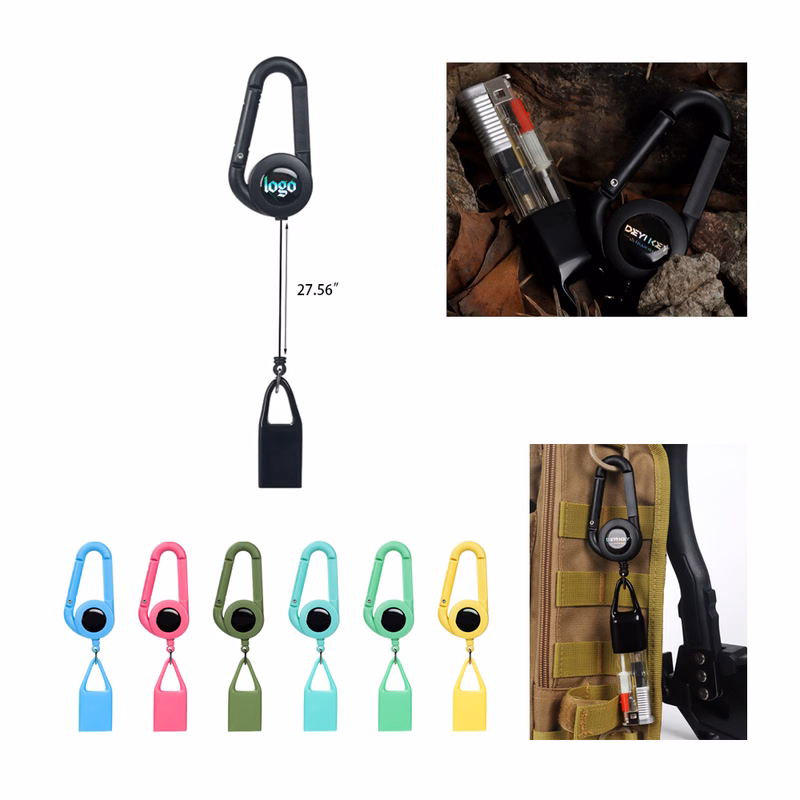 High-Resilience Lighter Case with Telescopic Keyring