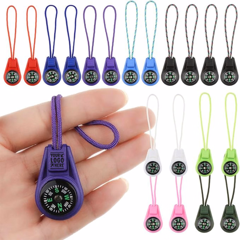 Kids Mini Keychain Paracord Hiking Survival Small Button Compass Bulk Kit