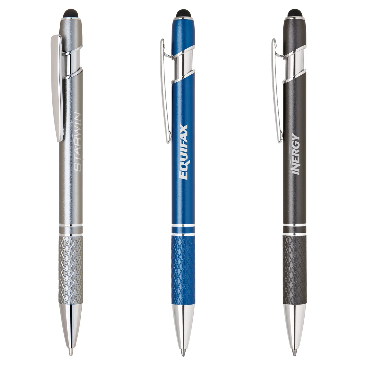 Stylus-456 Promotional Stylus Pens with Etched Grip 1