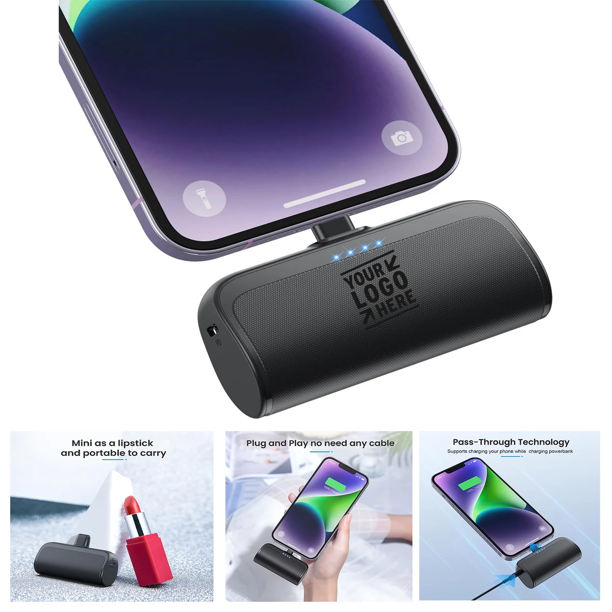 5200mAh Portable Mini Ultra-Compact PD Fast Charging Battery Phone Charger Power Bank 1
