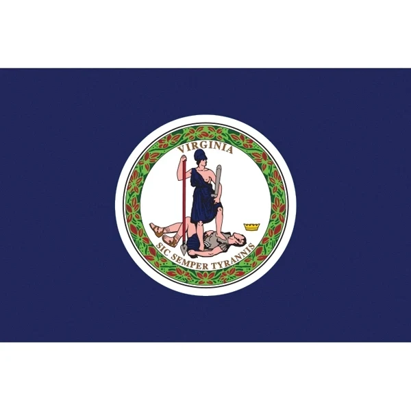 Virginia Official Stick Flag 1