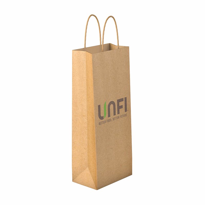150g Kraft Paper bag with full color imprint on all sides (5.25*13*3.25")