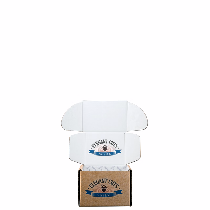 Mailing Box B-Flute 5.000" x 3.000" x 4.000" Group B - 060 sq in White Digital Print