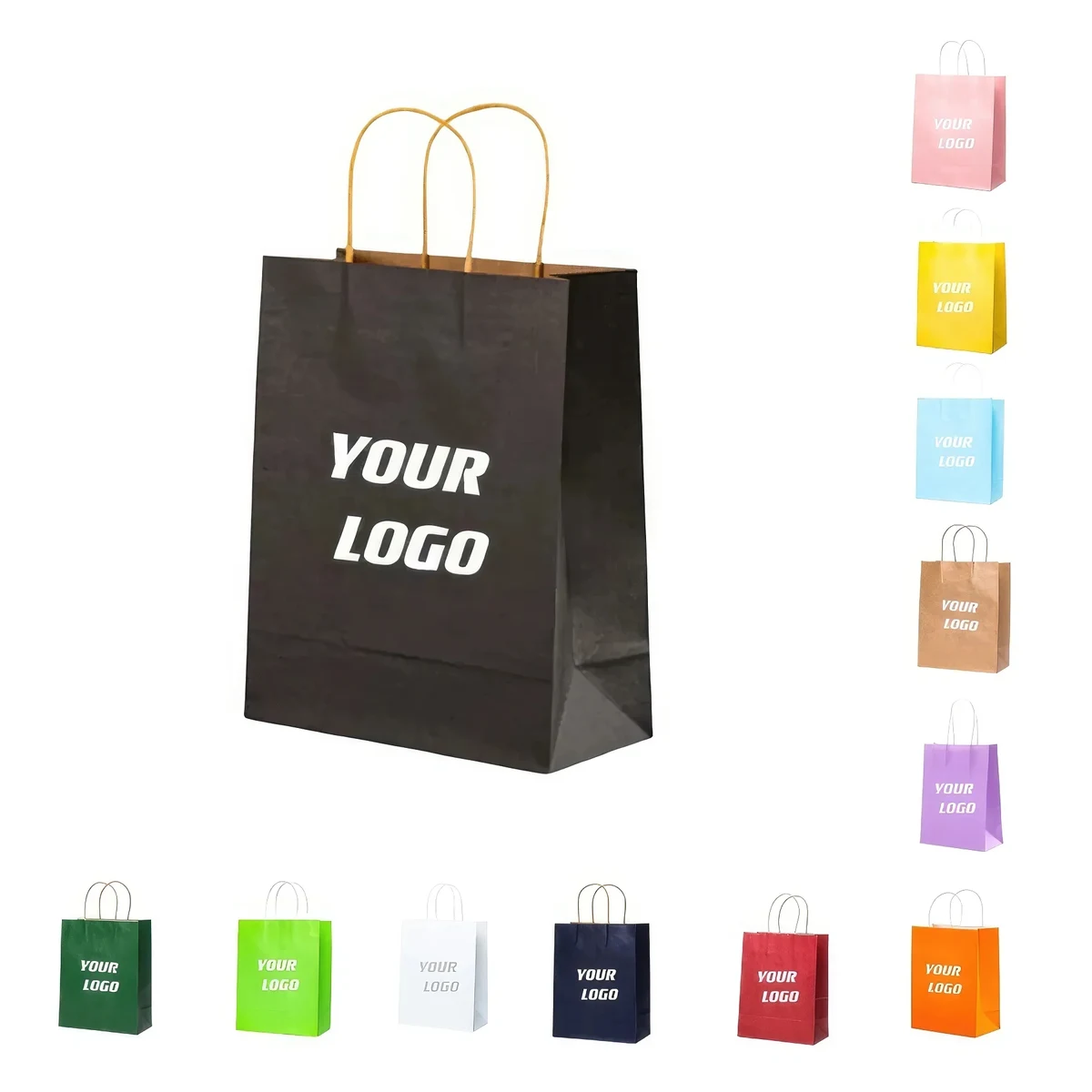 Custom Kraft Gift Paper Bags 1