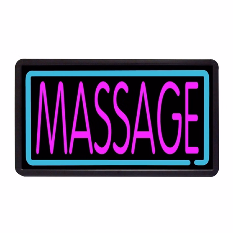 Massage 13" x 24" Simulated Neon Sign