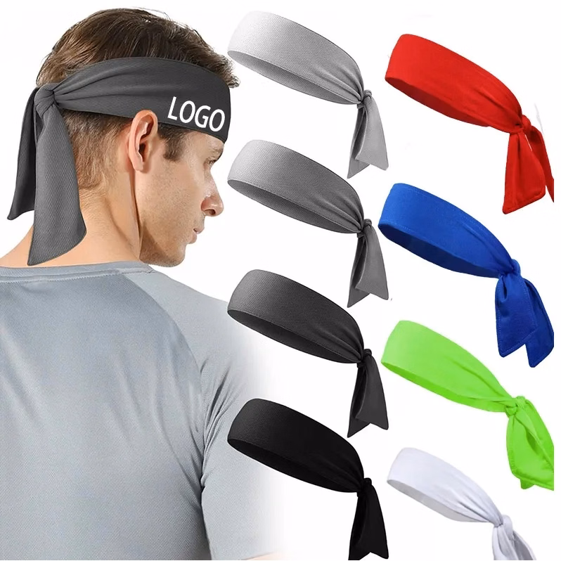 Tie Back Sports Headband for Running and Yoga