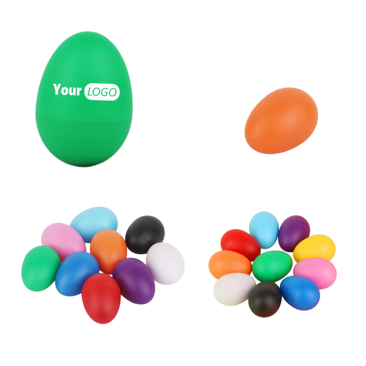 Frosted Plastic Shaker Egg 1