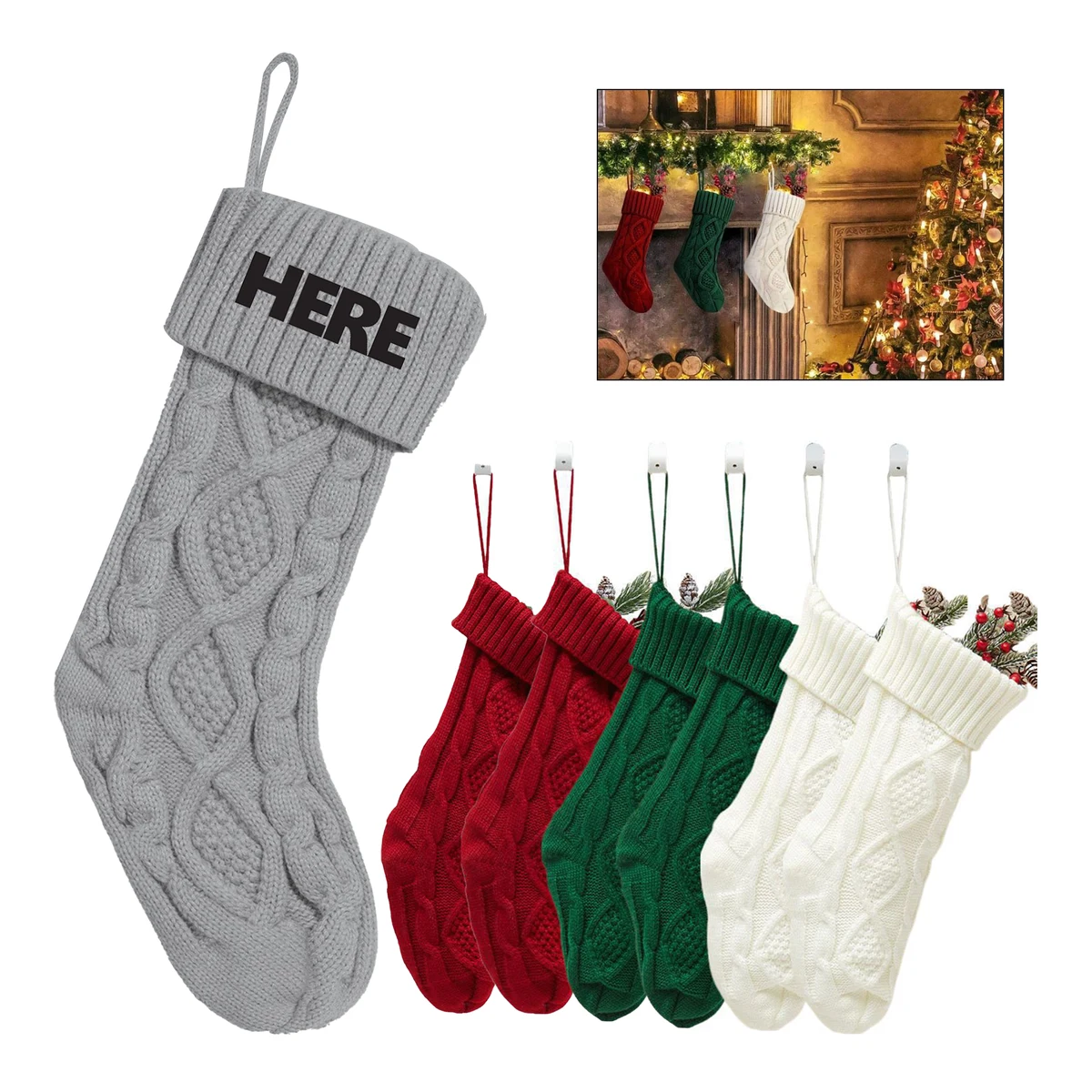Customizable Christmas Decorative Socks 1