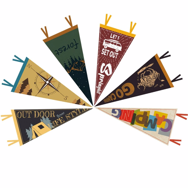 Custom Felt Pennant Flag For Classroom Or Events