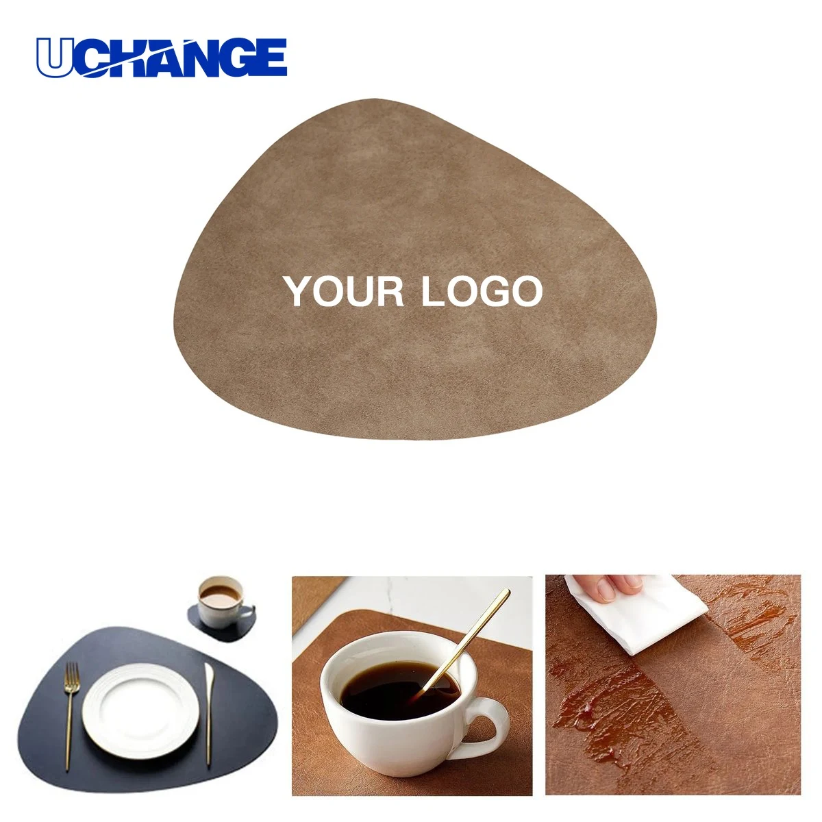 Leatherette Coaster Stain Resistant for Desks 1