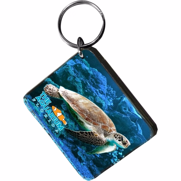 Square Shaped Keychain