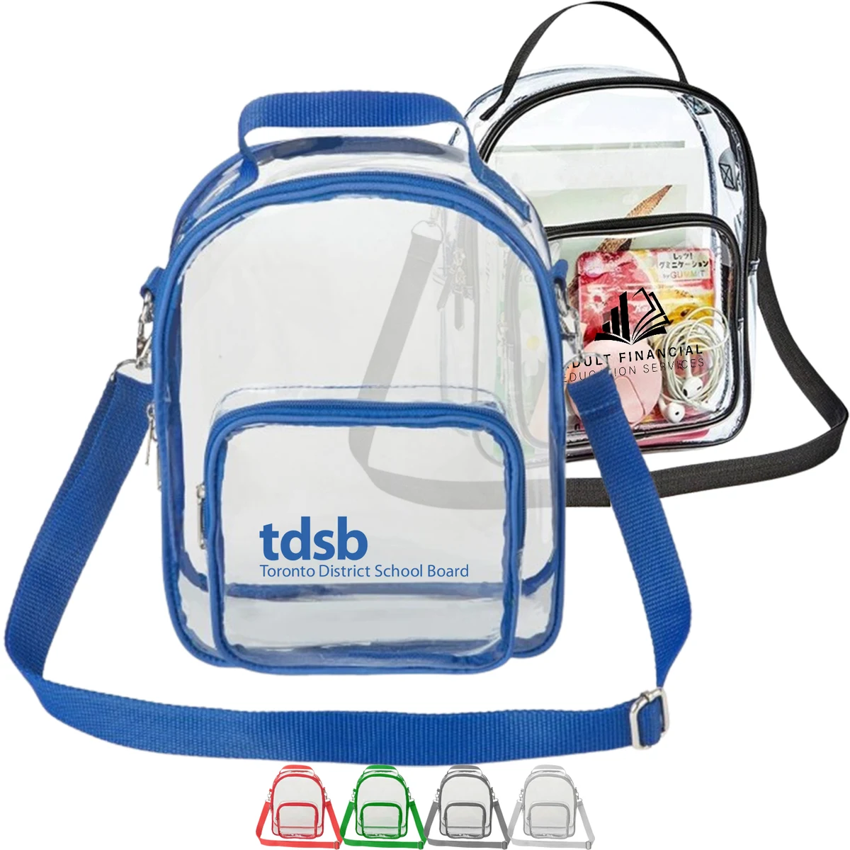 Clear PVC Crossbody Bag Stadium Approved Shoulder Sports Pack 1