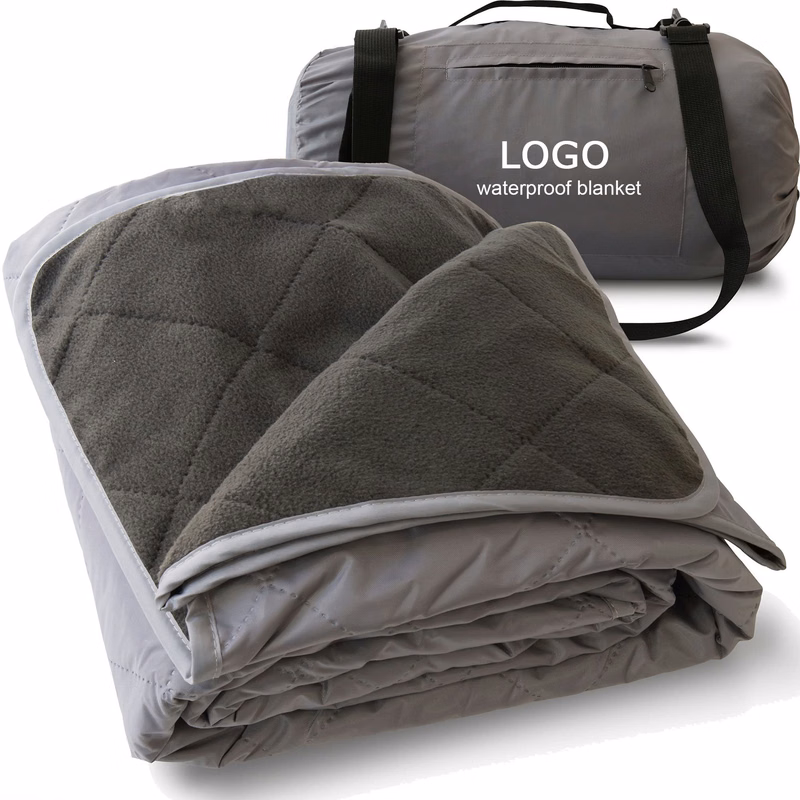 Waterproof Polar Fleece Foldable Camping Trip Blanket