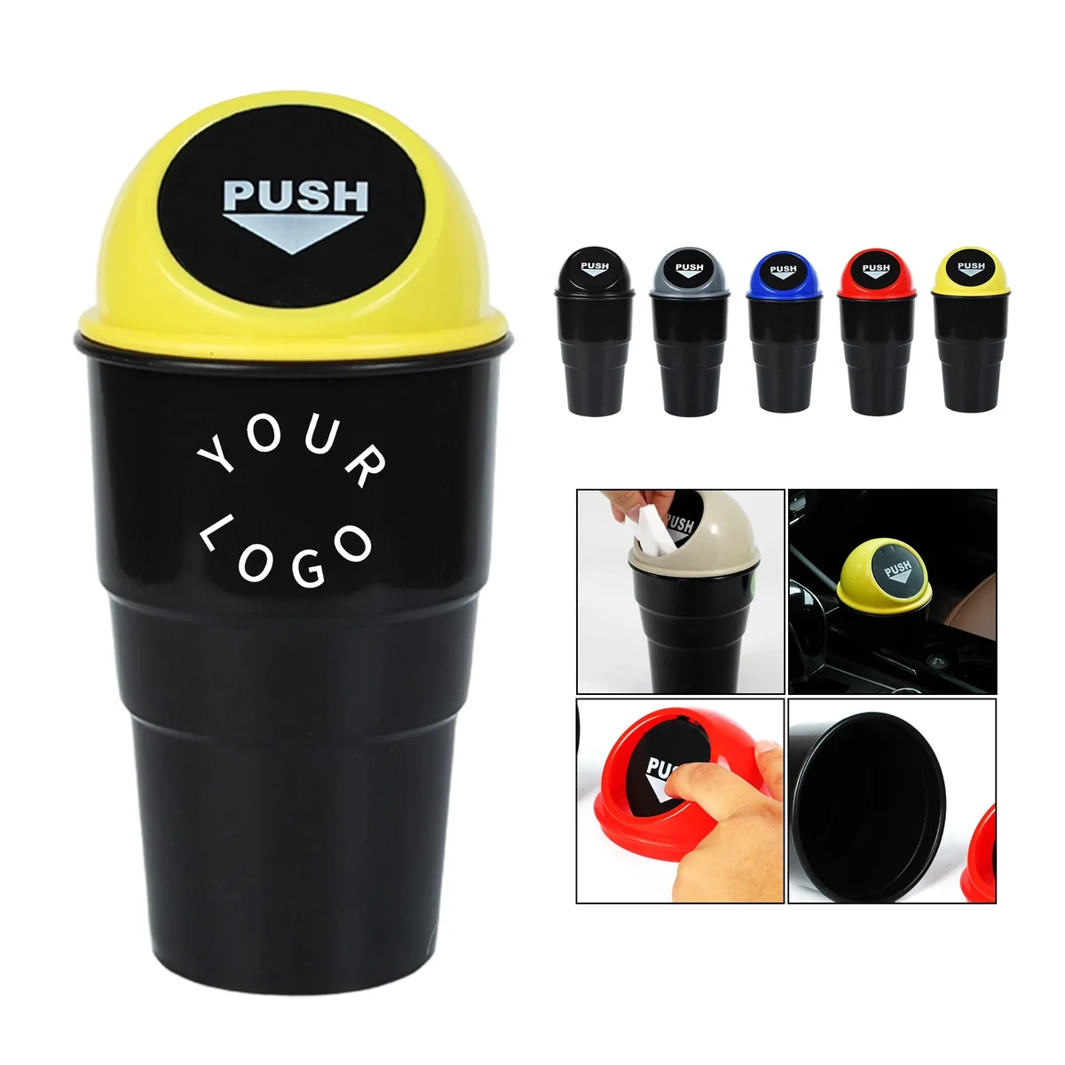 Car-Friendly Leakproof Trash Bin 1