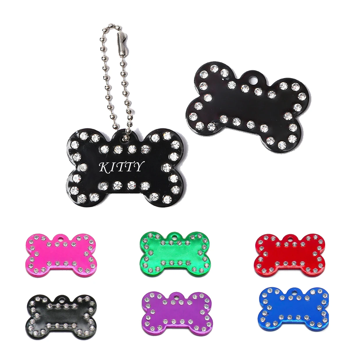 Alloy Dog Necklace Tag 1