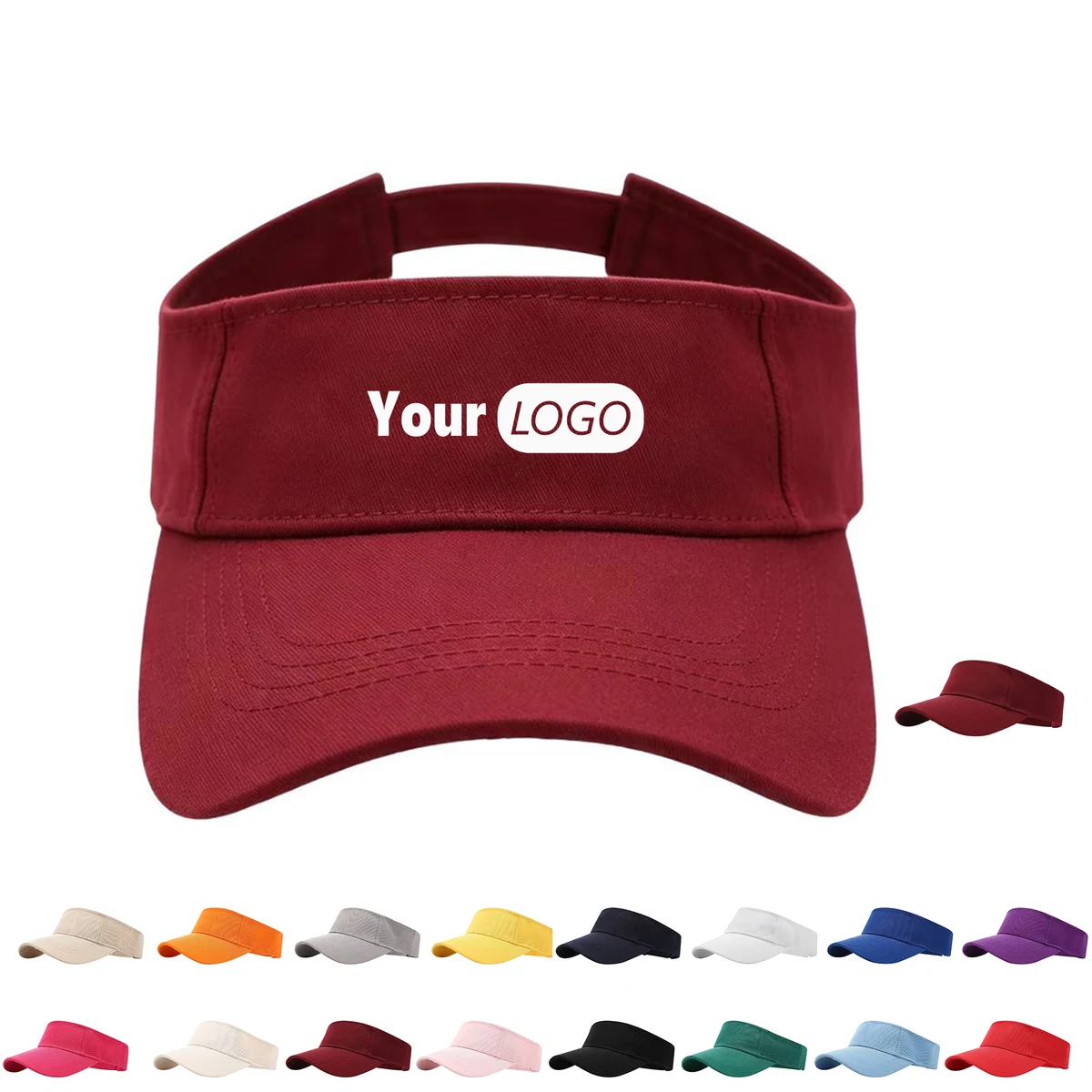 Polyester Sport Sun Visor Cap 1