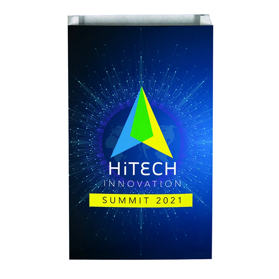 Digital Full Color 2-Sided Merchant Paper Bag with Gusset (12" x 20" x 2.5") 1