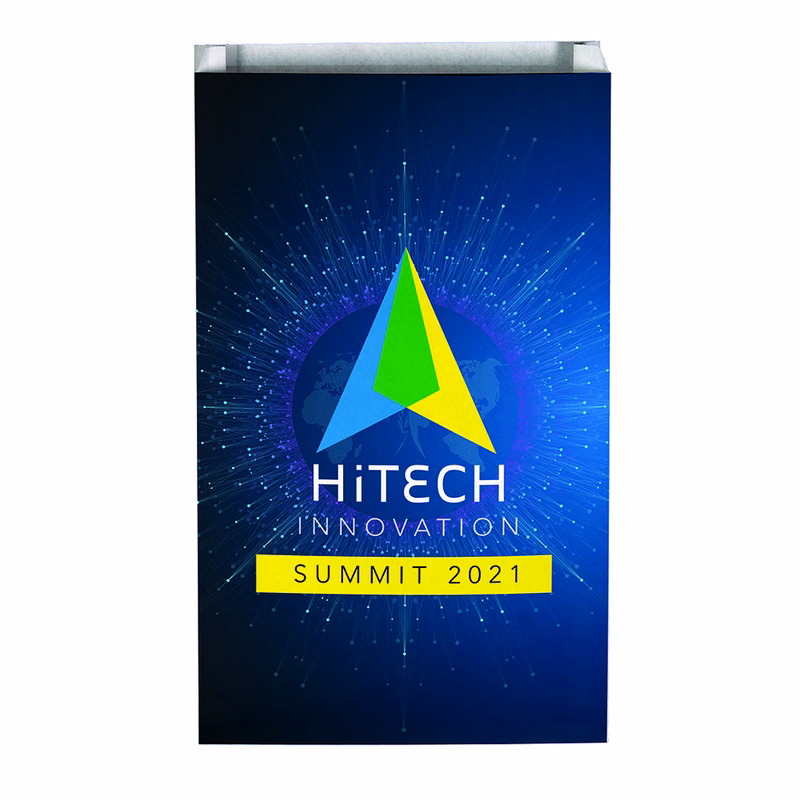Digital Full Color 2-Sided Merchant Paper Bag with Gusset (12" x 20" x 2.5")