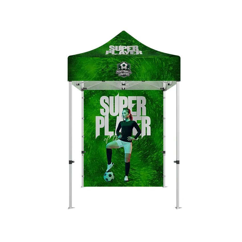 5'x5' Economy Steel Frame Tent w/Full Rear Wall 1