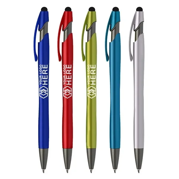 Metallic Vortex Stylus Pen with Gunmetal Trim 1