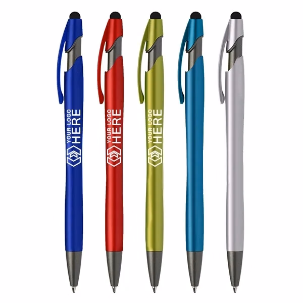 Metallic Vortex Stylus Pen with Gunmetal Trim