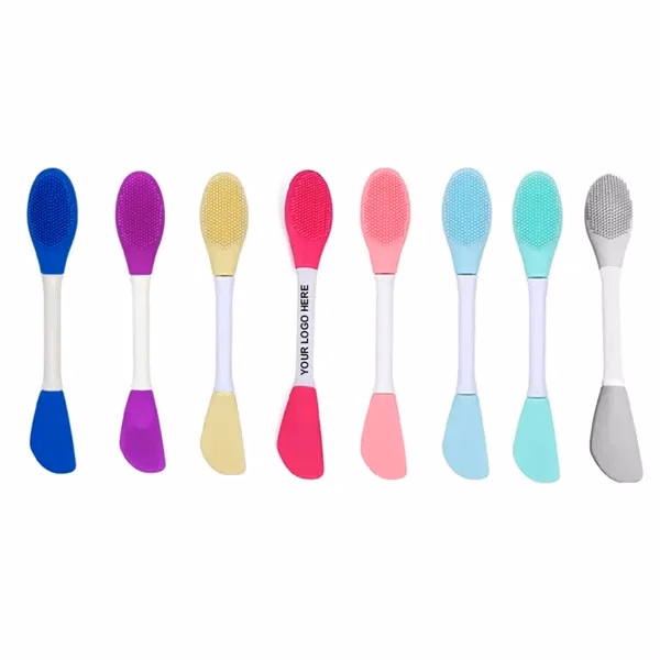 Custom Silicone 2-in-1 Facial Brush & Massager — Wellness & Personal Care Promo