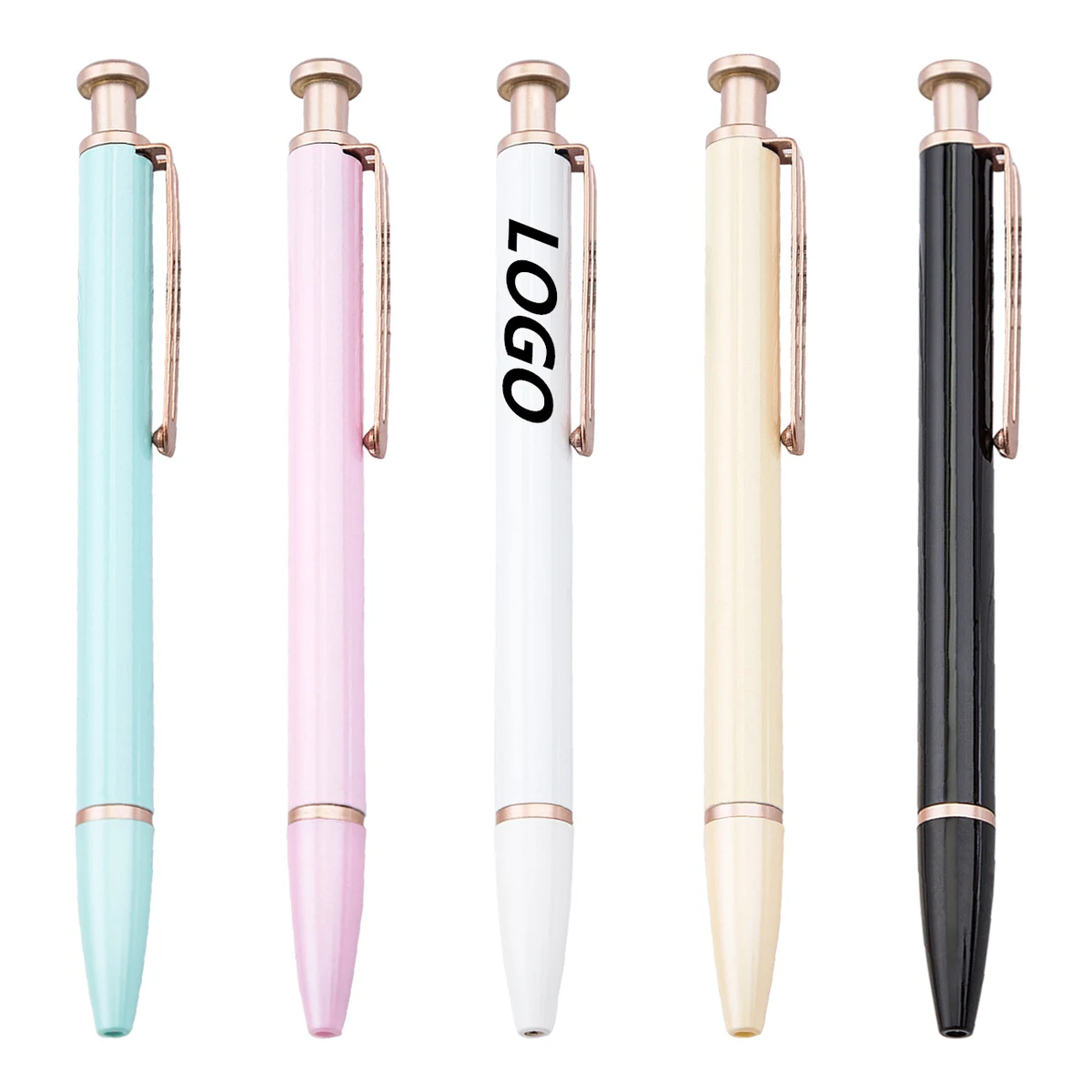 Promotional gift ball pen metal click action pen custom Logo 1