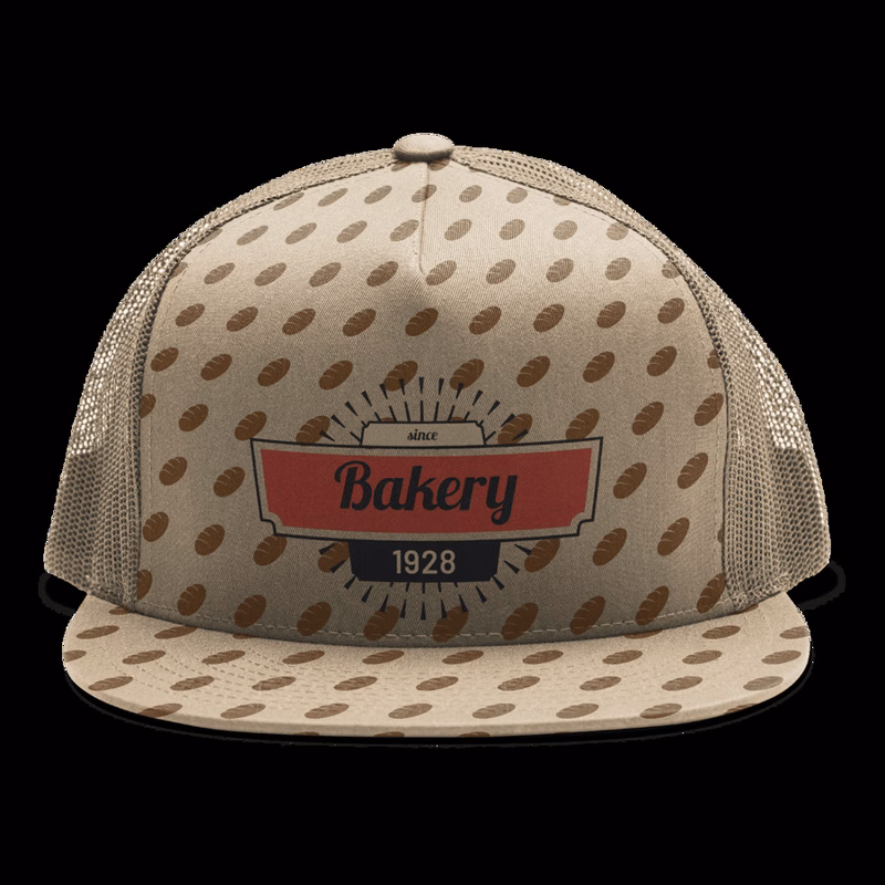Premium Sublimation 5 Panel Mesh Back Trucker Cap -