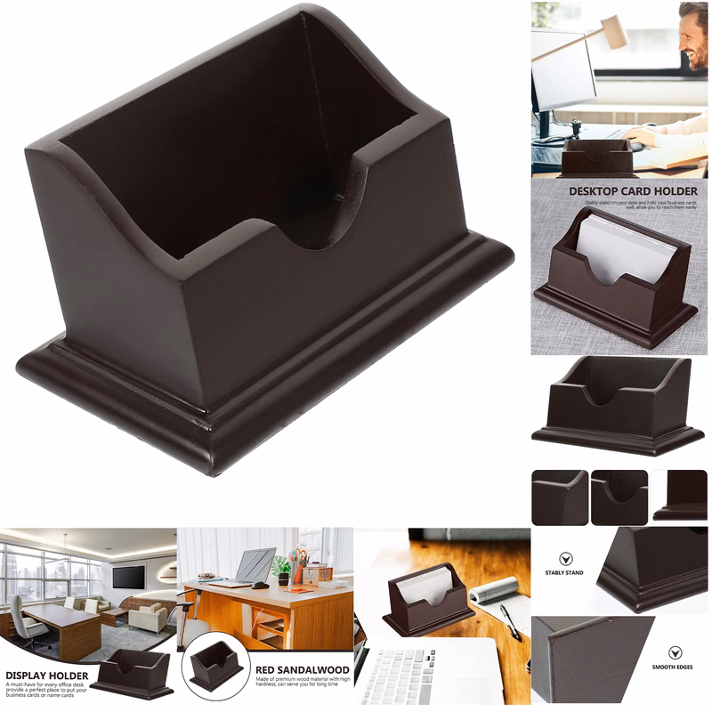 Wood Business Card Holder