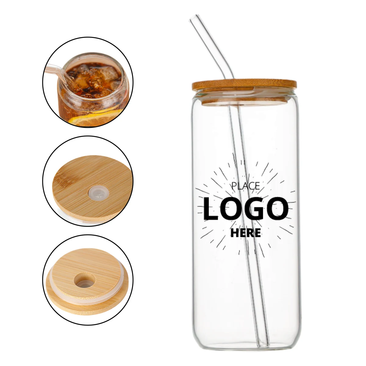 16oz Can Shaped Glass Cup 1