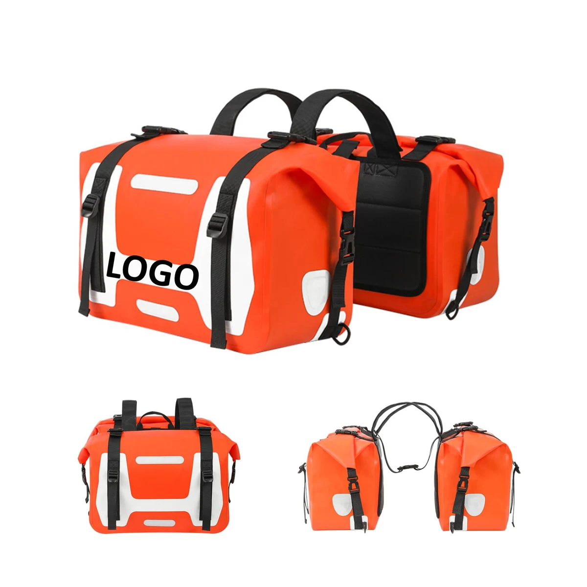Motorcycle Tail Bag Waterproof Side Panniers 1