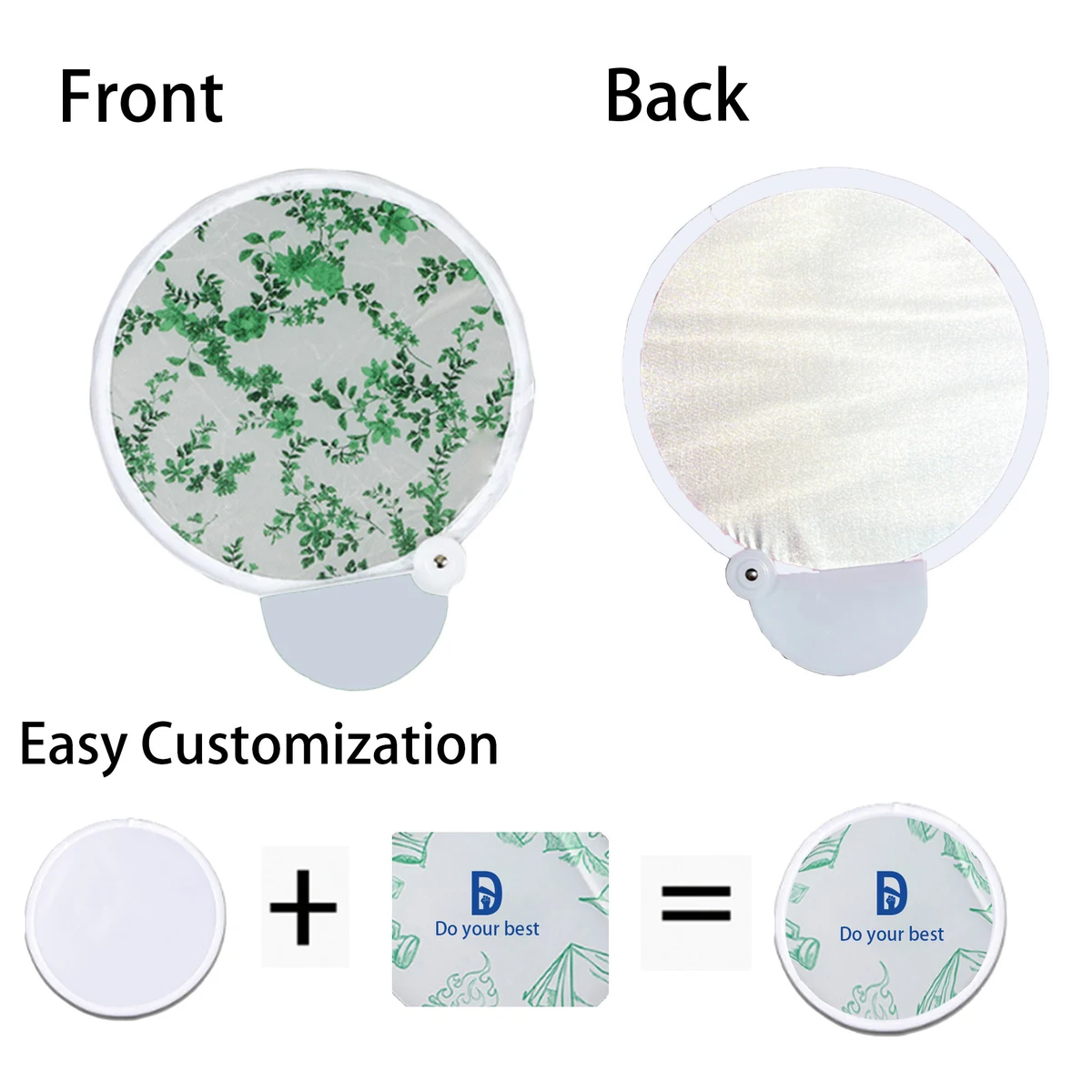 Foldable Circular Fabric Fan 1