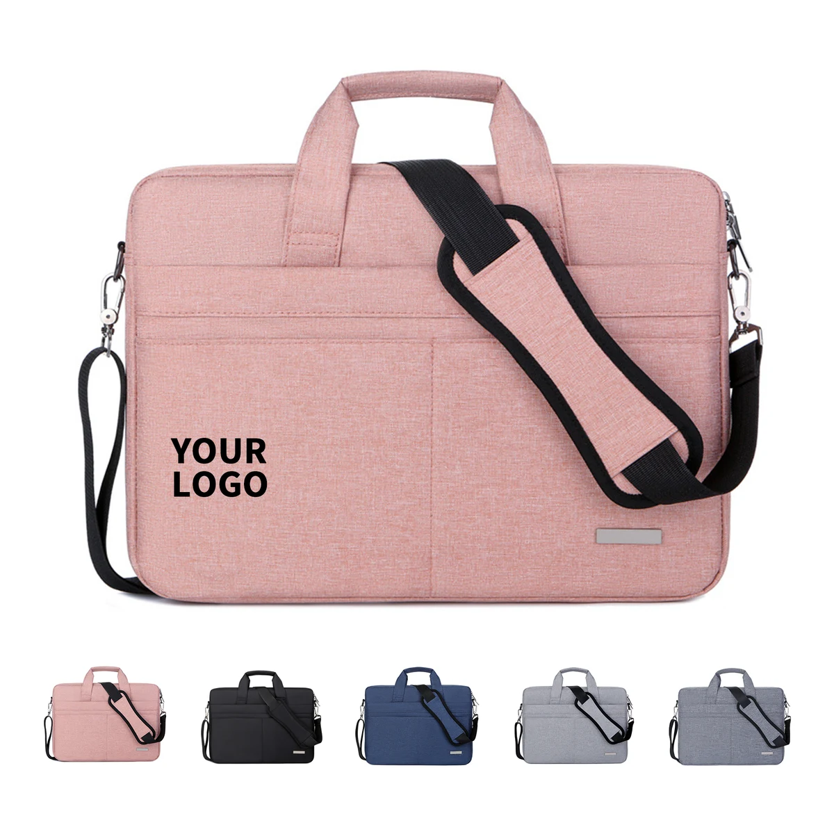 Oxford Laptop Sleeve With Handle And Shoulder Strap 14" Height X 10.24" Width 1