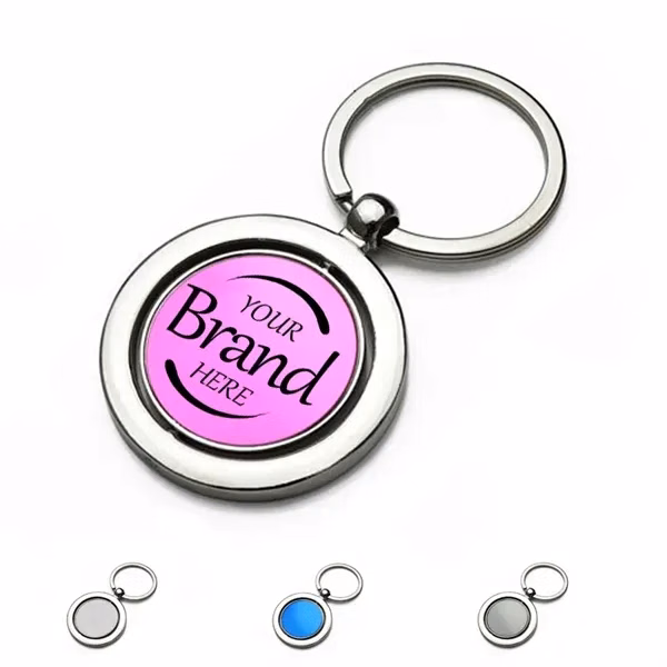 Custom Metal Keychain With Rotatable Tag & Ring — Corporate Events Essentials
