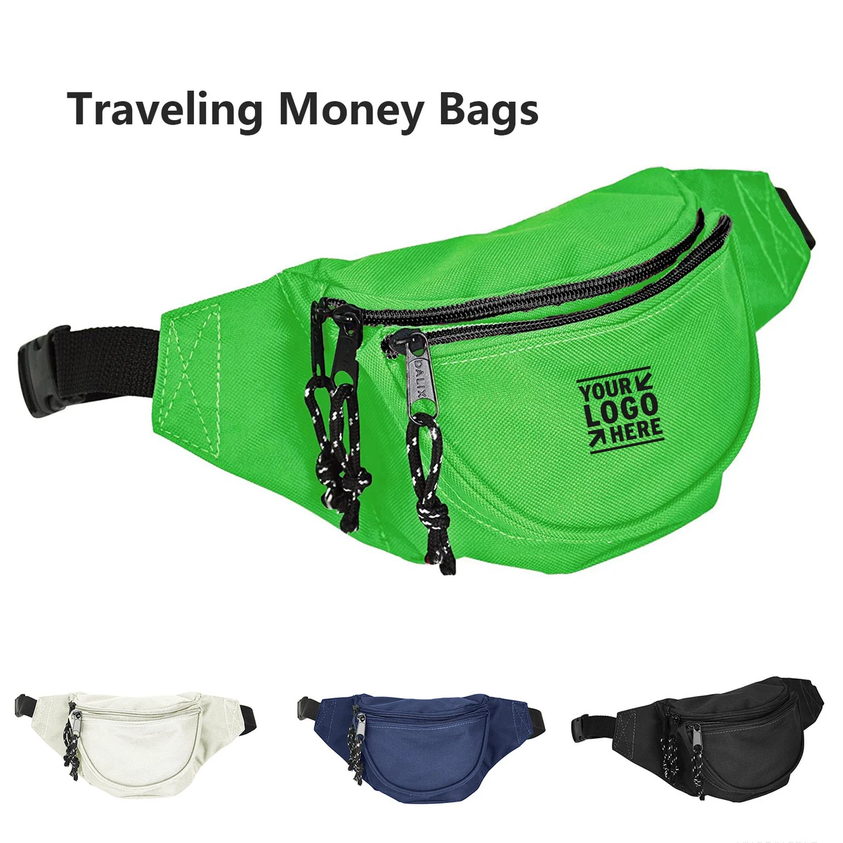 3 Pockets Traveling Concealment Pouch Airport Money Bag 1