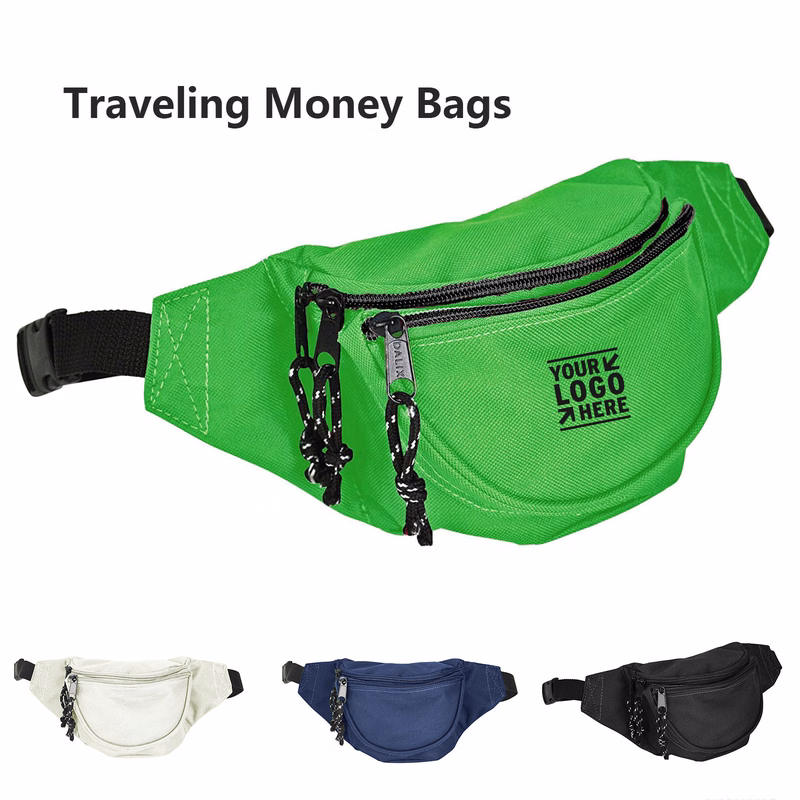 3 Pockets Traveling Concealment Pouch Airport Money Bag