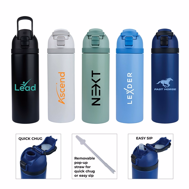 Dover 24 oz. PP / Steel Outer Dual Drinking Water Bottle