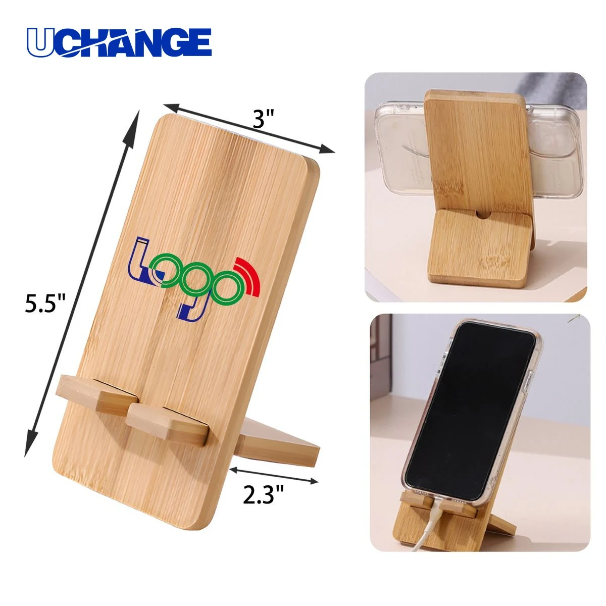Durable Wooden Phone Holder Stand 1
