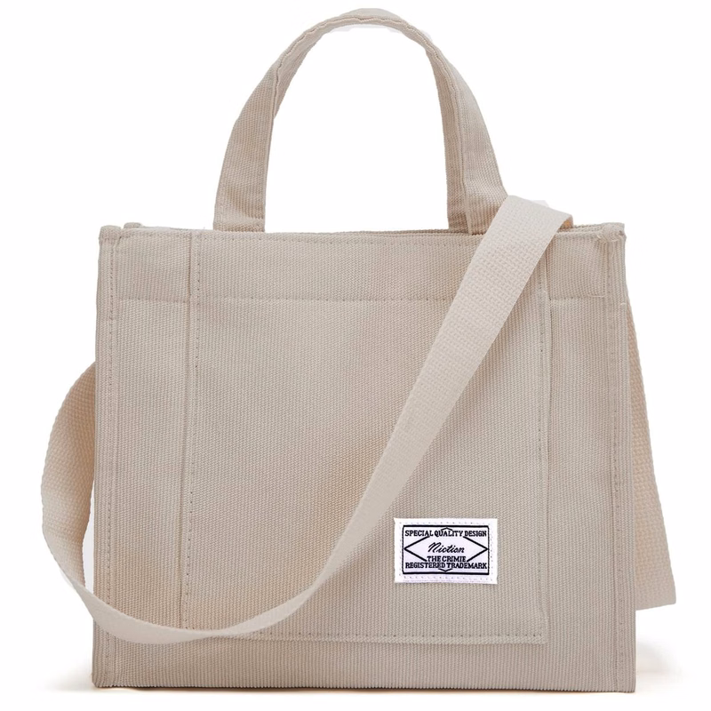 Stylish Tote Handbag for Women Corduroy Hobo Bag Fashion Crossbody Bag College Bag