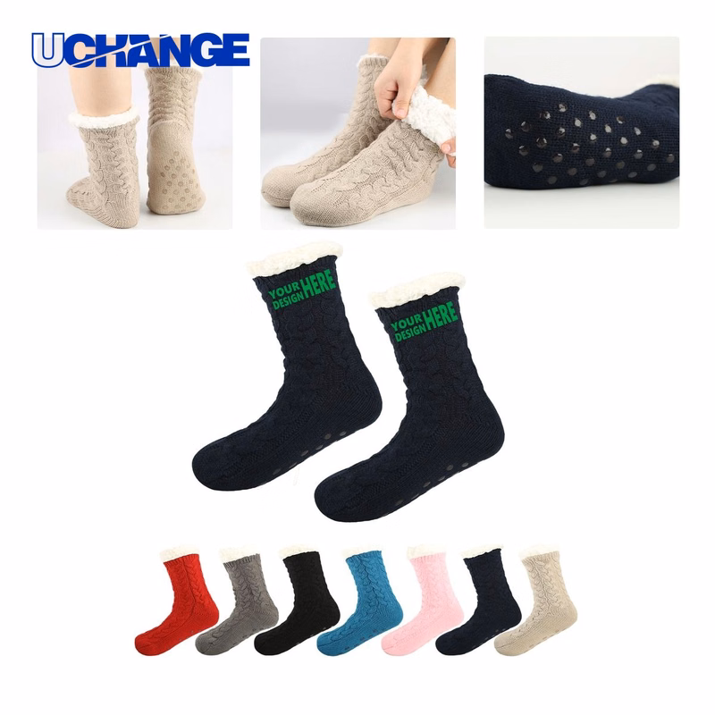 Personalized Anti-Slip Plush Sleep Socks