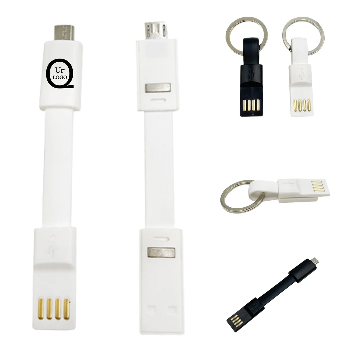 3.5 Inch Short Keychain Charging Cable 1