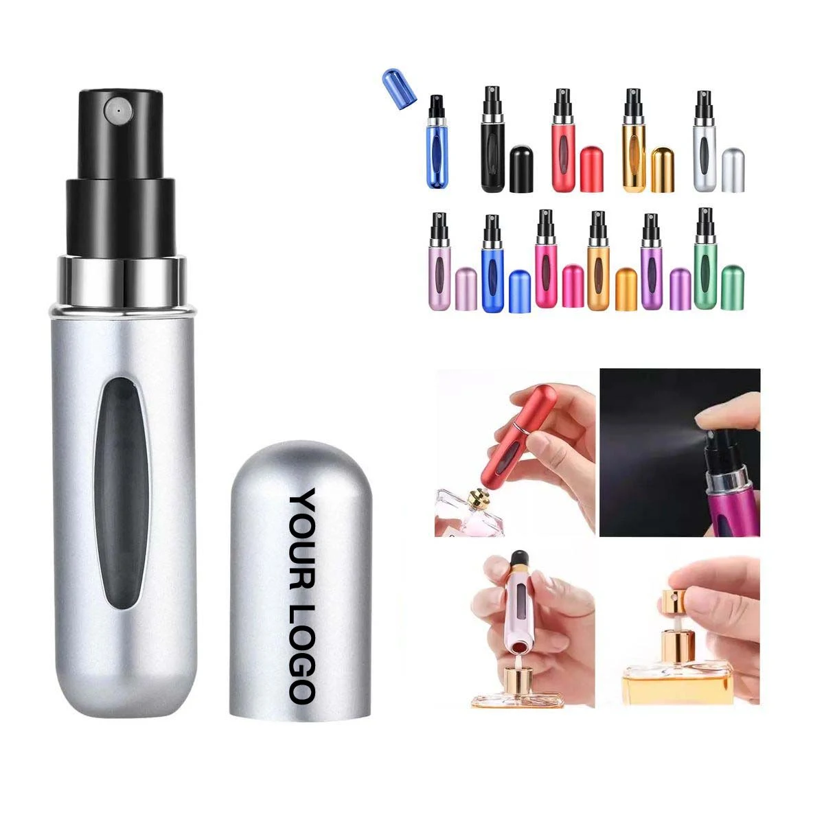 Leak Proof Aluminum Perfume Atomizer for Travel Use 1