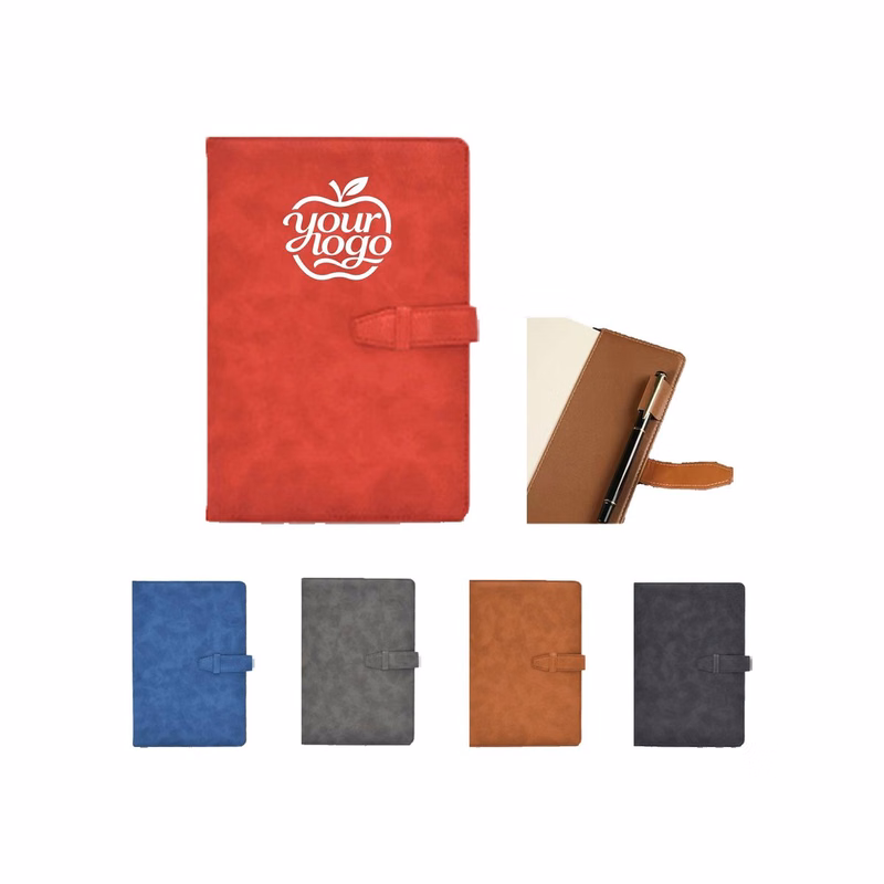 A5 PU Leather Notebook With Buckle Closure