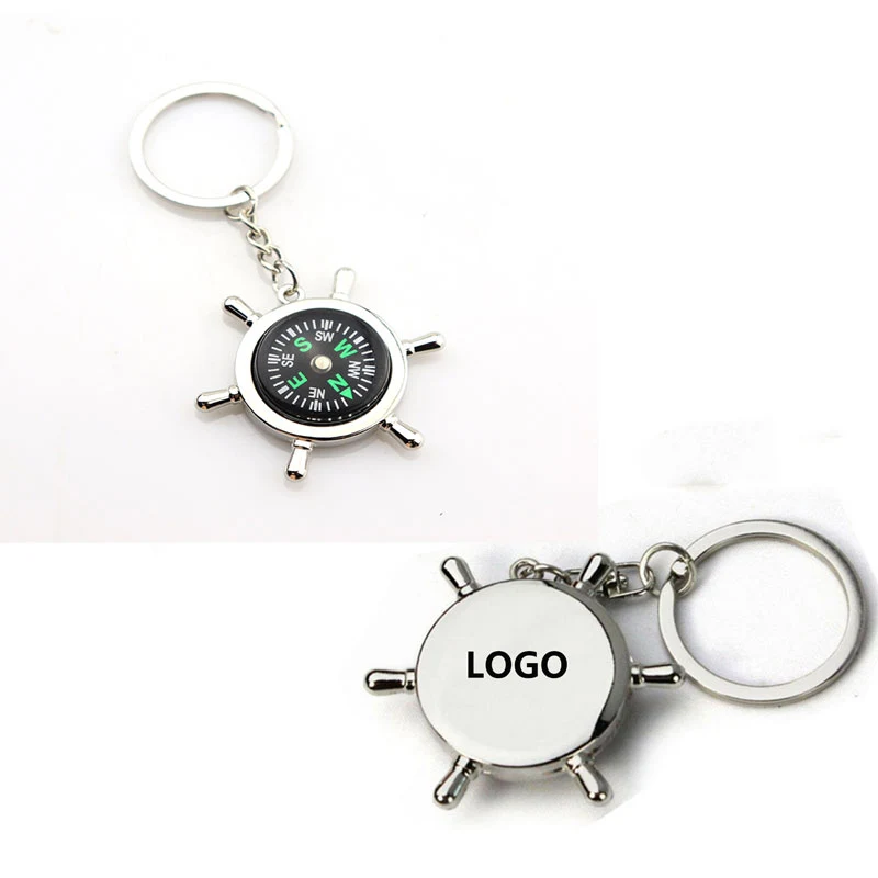 Metal Rudder Compass w/Keychain 1