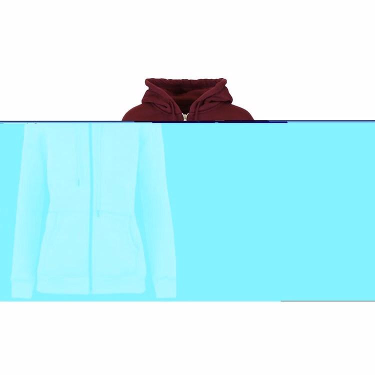 Women's Full Zip Hoodies - S-2X Burgundy