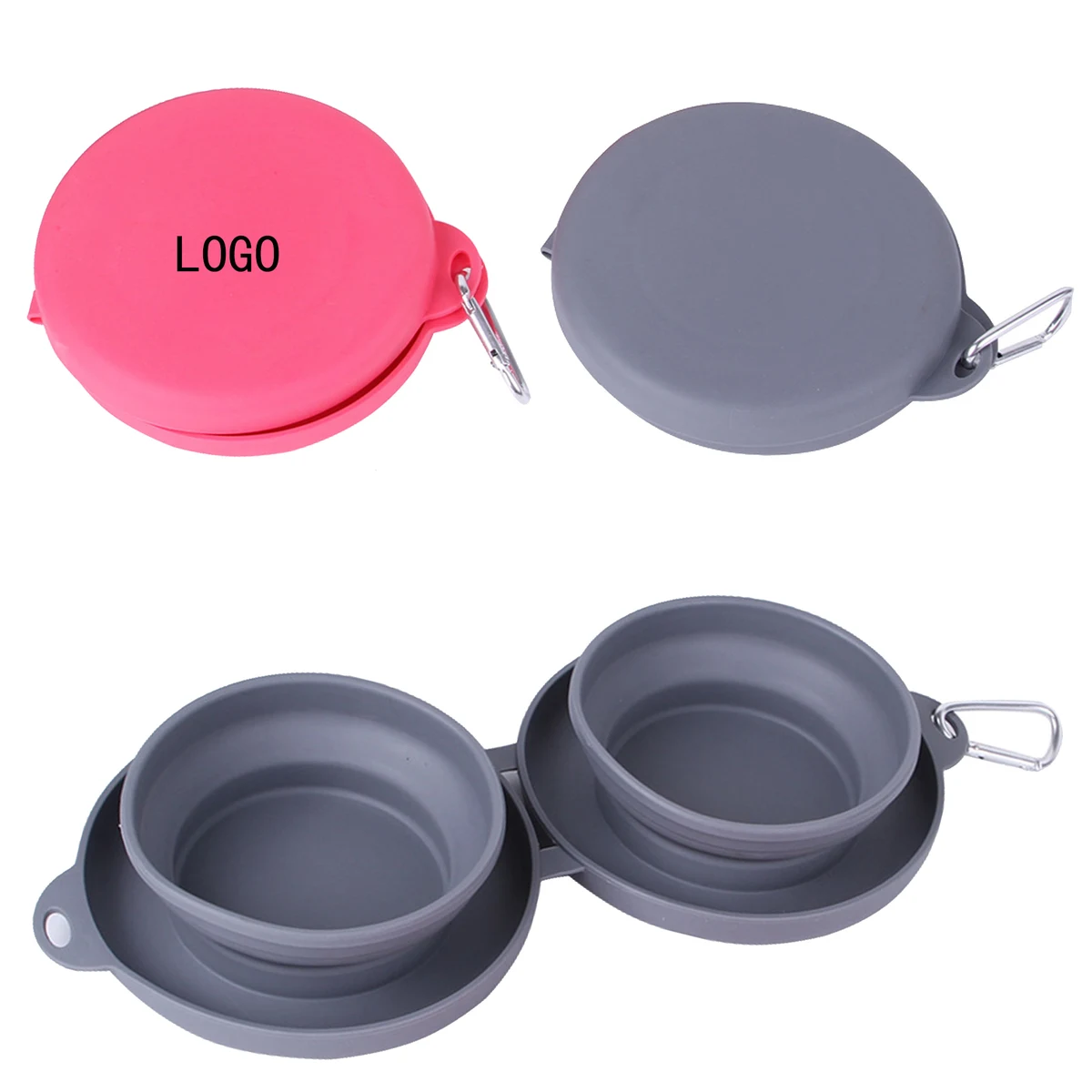 Pet Cat Bowl Dog Bowl Foldable Portable Bowl 1