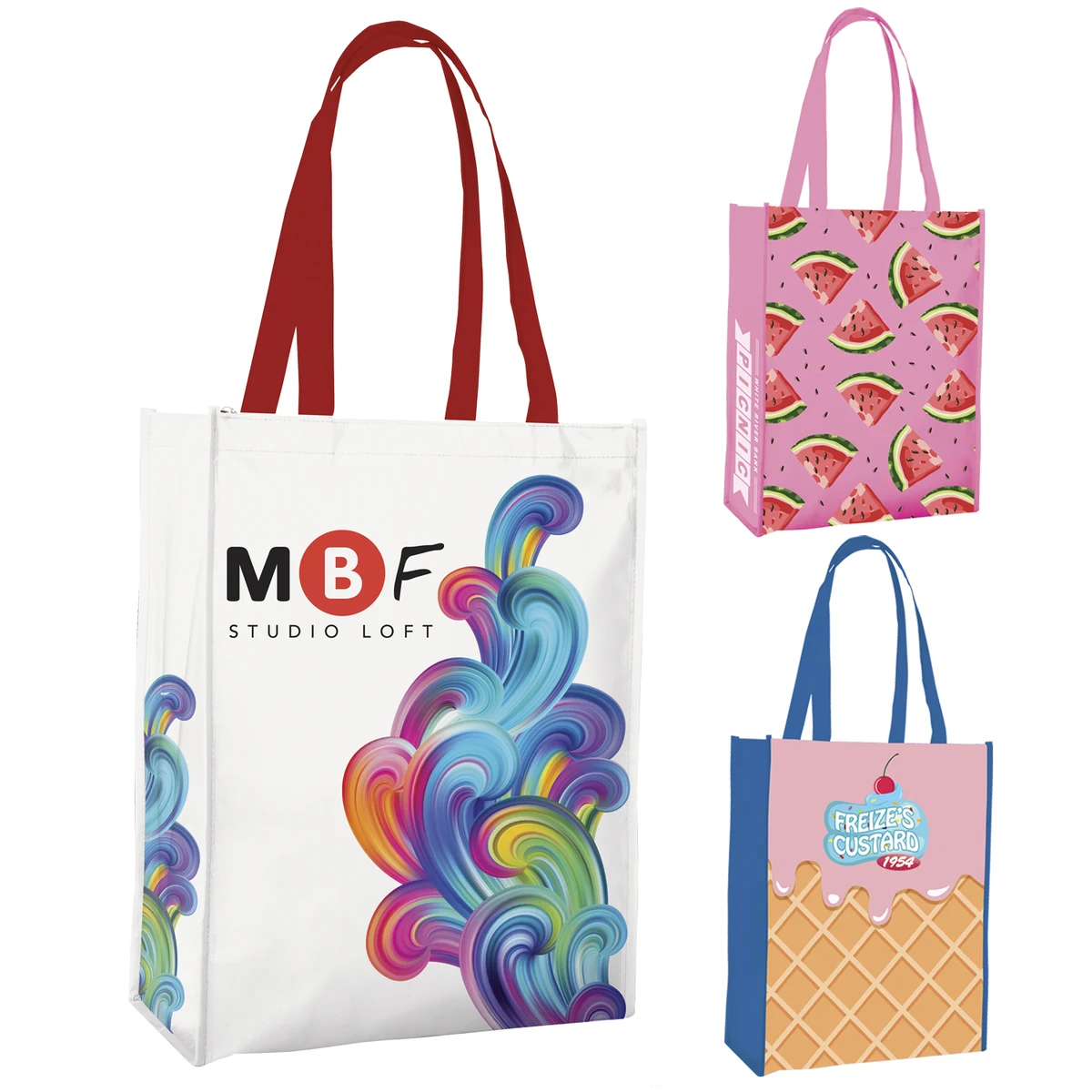 Universal Source® Laminated Non-Woven Portrait Tote 1