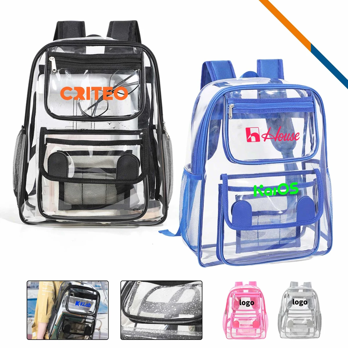SeeHold PVC Clear Backpack 1