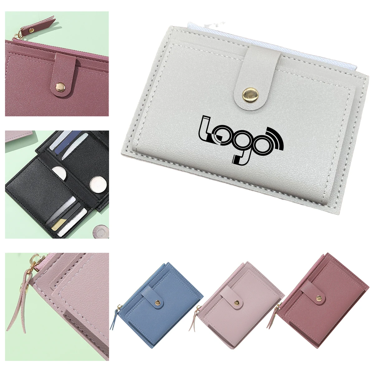 Pastel PU Leather Women's Wallet 1